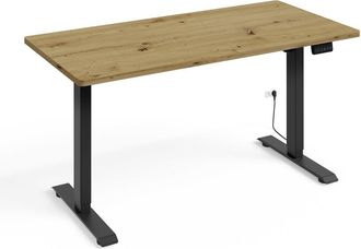 Petits Meubles Escritorio el&eacute;ctrico 140 cm estratificado marr&oacute;n Negro