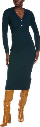 Reiss Avery Knit Button Detail Dress