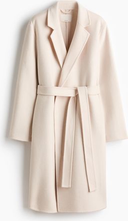 H&M Handgefertigter Mantel aus Wollmix - Beige