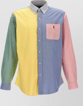 Polo Ralph Lauren patchwork cotton long-sleeve shirt
