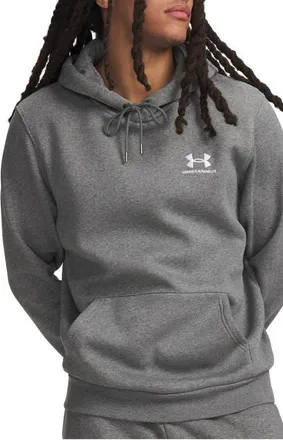 Under Armour UA Icon Fleece Hoodie in Pitch Gray Medium Heather at Nordstrom, Size Xxx-Large