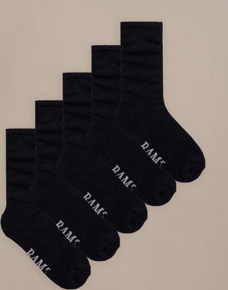 BAM Bamboo Classic Socks - 5 Pack - UK Size 12-14