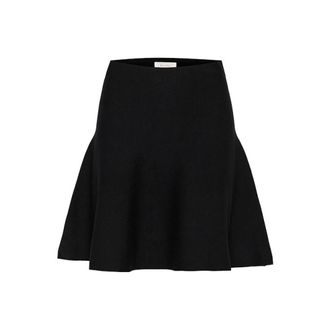 Part Two Falda de Punto Negra con Cintura Alta - Skirts - Mujer - Negro - M