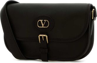 Valentino Garavani Mens Antibes Crossbody Bag Black Calf Leather