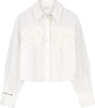 Fab By Fabienne Chapot Haidy Blouse - Dames - Overhemden - Wit - 2XL - Katoen - Overhemden