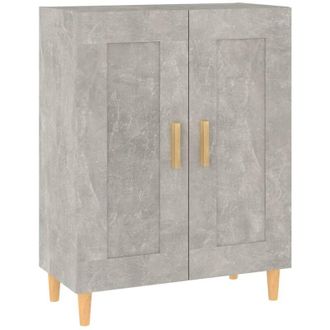 vidaXL Aparador De Madera Contrachapada Gris Hormig&oacute;n 69,5x34x90 Cm Vidaxl