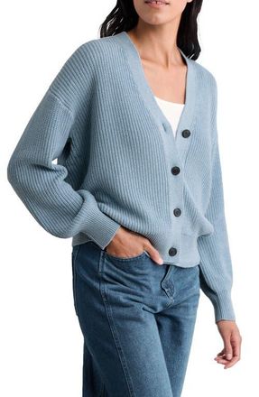Seasalt Cornwall Winding Creek Organic Cotton Cardigan in Blue Fog at Nordstrom, Size 4 Us