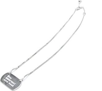 Dior Dior 925 Sterling Silver Antique Art Deco Howard & Co. Port Womens Necklace (Pre-Owned)