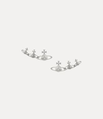 Vivienne Westwood Candy Earrings Silver Cubic Zirconia Women