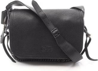 Coach Pre-owned Cross Body Bags, female, Black, Size: ONE SIZE Pre-owned Leather shoulder-bags