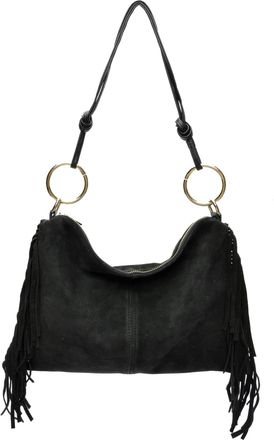 Isabella Rhea Zwart Rundleer Tas