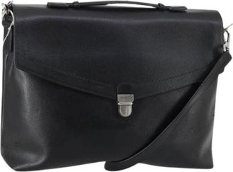 Ferragamo Pre-owned Handbags, female, Black, Size: ONE SIZE Pre-owned Leather Handbag