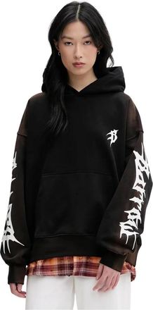 Barrow Katoenen Hoodie met Logoprint - Dames - Hoodies - Zwart - M - Katoen - Hoodies & sweatvesten