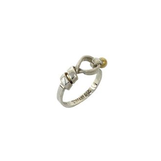 Tiffany & Co. Gold Silver Yellow Gold (18K) Silver 925 Band Ring (Pre-Owned)
