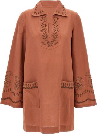 Fortela Maroon Genevieve Dress