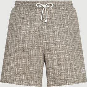 Brunello Cucinelli Swimsuit with print in Brown at Nordstrom, Size Xx-Large Eu
