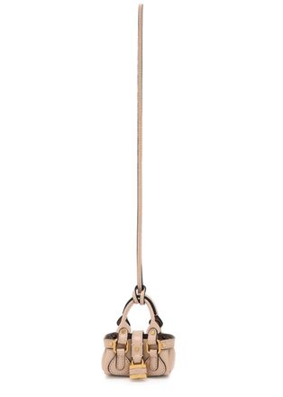 Chlo&eacute; Paddington Leather bag Charm - Pink - One Size