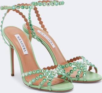 Aquazzura Tequila embellished leather sandals
