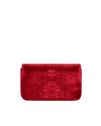 Elisabetta Franchi Velvet Shoulder Bag - Red