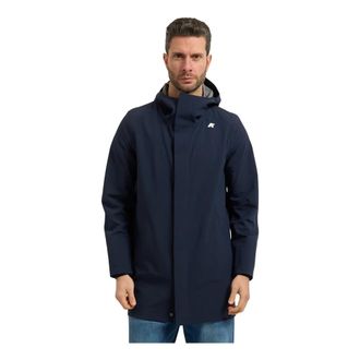 K-Way Jassen - Heren - Regenjassen - Blauw - 2XL - Jassen