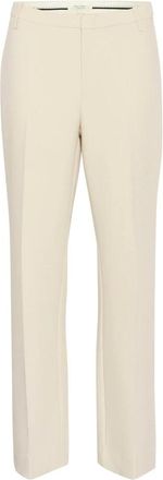 Part Two Franse Eik Birdiepw Broek - Dames - Slim Fit Broeken - Beige - XL - Polyester - Broeken