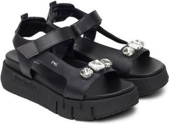 Nero Giardini Ankle Strap Platform Sandal in Black at Nordstrom, Size 11Us