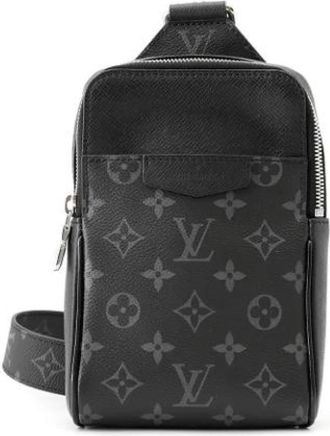 Louis Vuitton Pre-owned Monogram Eclipse Sling Bag - Heren - Vintage Schoudertas - Zwart - ONE Size - Vintage