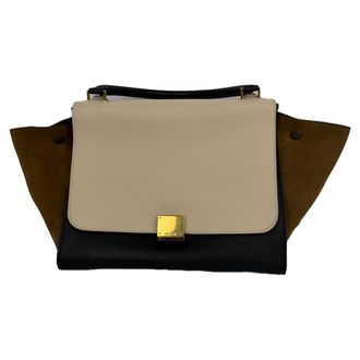 Celine Celine Medium Trapeze tas in veelkleurig leer