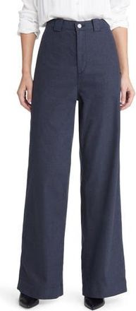 AG - Adriano Goldschmied Deven Tailored High Waist Wide Leg Pants in Gunpowder at Nordstrom Rack, Size 24