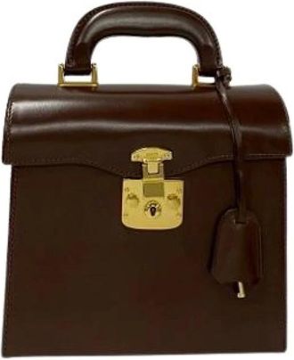 Gucci Pre-owned Handbags, female, Brown, Size: ONE SIZE Pre-owned Leather gucci-bags