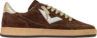 4B12 Play New D-2031 - Dames - Sneakers - Bruin - 39 EU - Leer - Schoenen