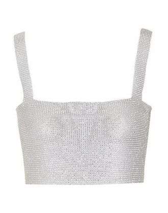 8 by YOOX METAL CROP TOP