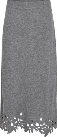 Mos Mosh Midi Rokken - Dames - Midirokken - Grijs - L - Rokken