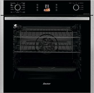 Sauter Horno Multifunci&oacute;n Integrado 73l 60cm A + Pir&oacute;lisis Negro / Acero Inoxidable - Sop6615lx - Sauter