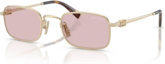 Miu Miu 0mu A53s Gold-Finish Metal Sunglasses