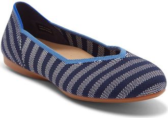 Rothy's The Daily Ballet Flat in Harbor Cabana Stripe at Nordstrom, Size 10.5