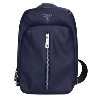 Guess Heren, Tassen, Blauw, Maat: ONE Size Leer