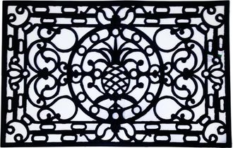 Imports Decor Rubber Doormat, 48 by 30-Inch, Pineapple