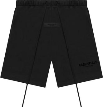 Fear of God Essentials Sweatshort Stretch Limo - unisex - Korte sportbroeken - Zwart - L - Katoen - Fitness