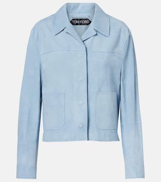 Tom Ford Cropped suede blouson jacket