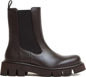 Paloma Barceló Hammered Leather Beatles Ankle Boots