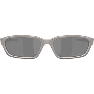 Oakley Terraforma 58mm Prizm Polarized Rectangular Sunglasses in Titanium /Prizm Black at Nordstrom