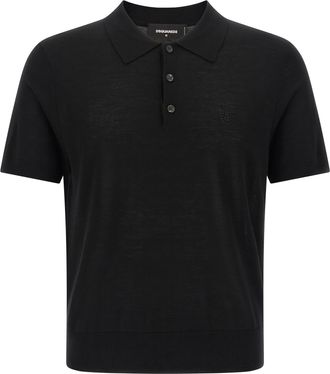 Dsquared2 Dsquared&sup2; Wool Polo Mens Shirt