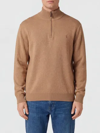 Polo Ralph Lauren Dolcevita in lana con mezza zip e logo Pony