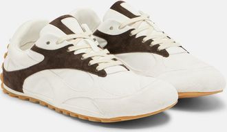 Bottega Veneta Orbit Flash suede-trimmed sneakers