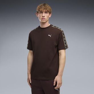 Puma T-shirt Essentials Elevated Tape dal taglio morbido da uomo, Accessori, Marrone, XXL