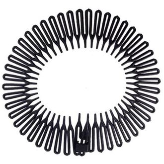 Trade Shop Trade Shop - 3 C&iacute;rculo De Tir&oacute;n Radial Negro 10 Cm Firma Peinado Peinado