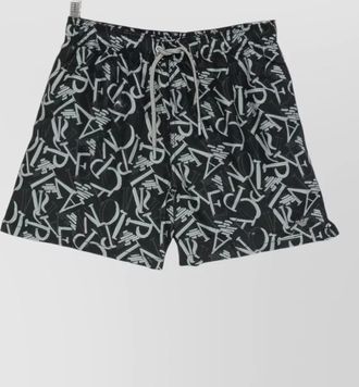 Emporio Armani swim shorts all over print design