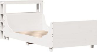 vidaXL Vidaxl - Estructura De Cama Sin Colch&oacute;n Madera De Pino Blanca 90x200 Cm