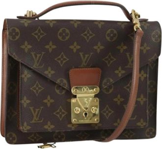 Louis Vuitton Pre-owned Canvas Handtas - Dames - Vintage Handtas - Bruin - ONE Size - Vintage